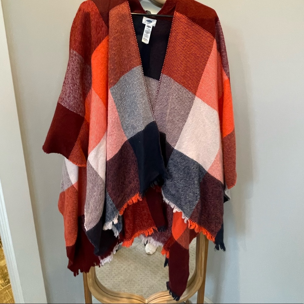 Old Navy Blanket Poncho one size
